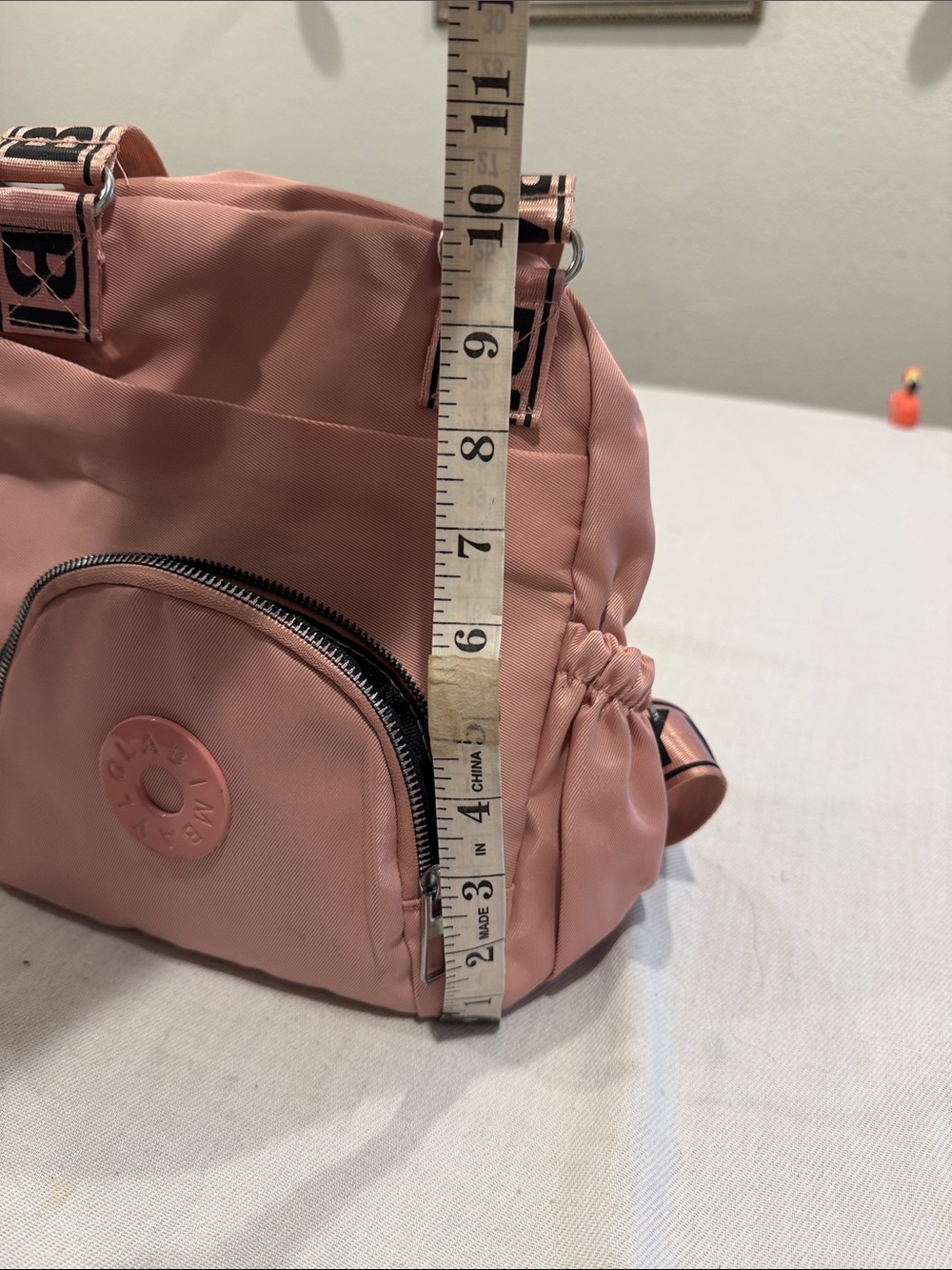 T0308114 Bimba Y Lola Barbi Pink Nylon Bag Backpack EUC see pics for Size - Picture 11 of 11